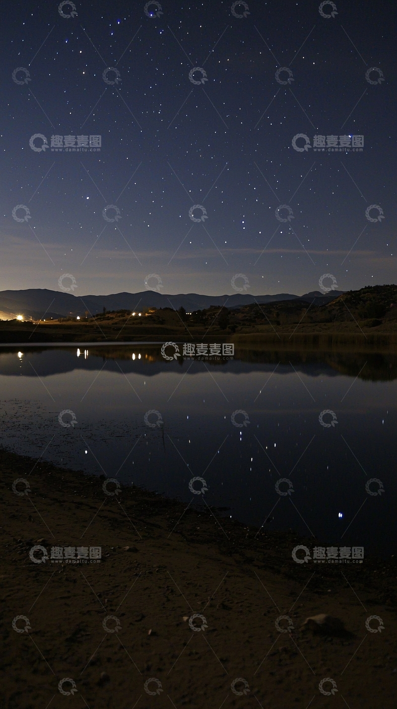 高清大图下载【趣麦麦图】星空倒影