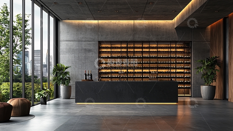 高清大图下载【趣麦麦图】现代简约酒店大堂