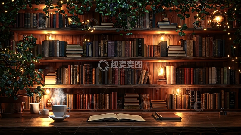 高清大图下载【趣麦麦图】温馨书房
