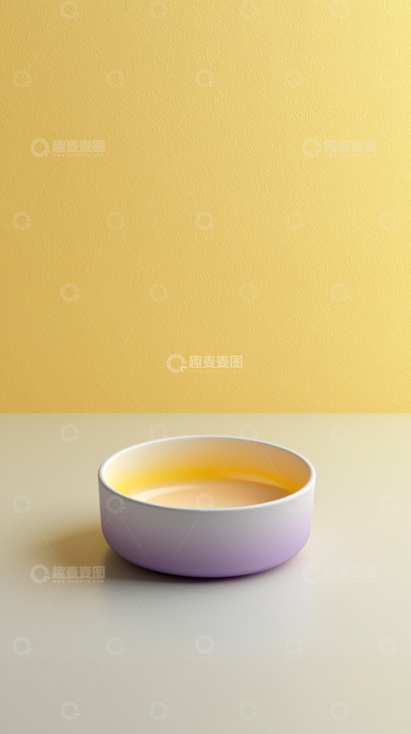 高清大图下载【趣麦麦图】渐变色陶瓷碗