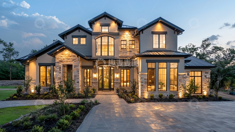 高清大图下载【趣麦麦图】豪华别墅外观