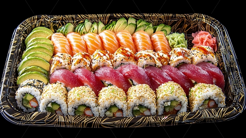 高清大图下载【趣麦麦图】寿司拼盘