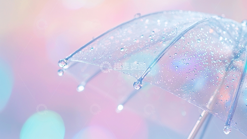 高清大图下载【趣麦麦图】透明雨伞