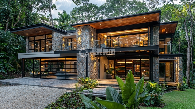高清大图下载【趣麦麦图】现代风格别墅