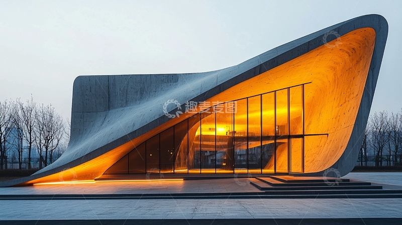 高清大图下载【趣麦麦图】未来主义建筑外观
