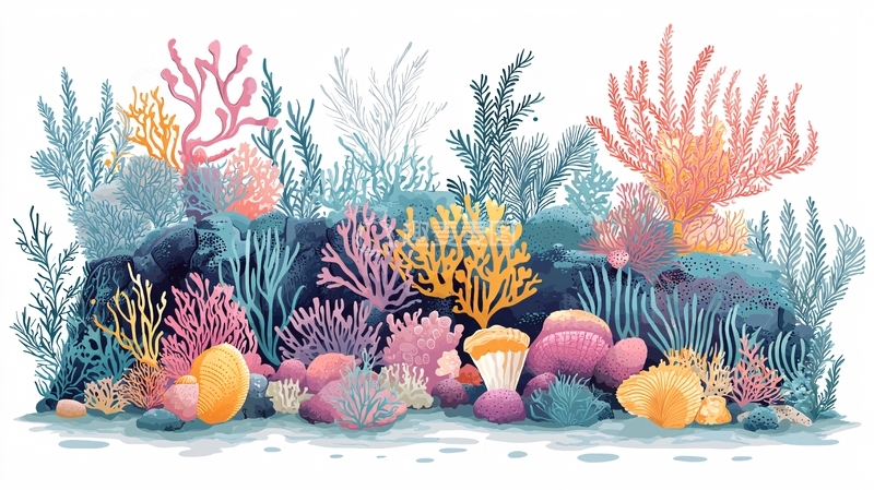 高清大图下载【趣麦麦图】海底珊瑚礁景色