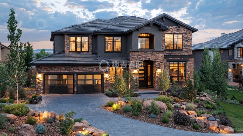 高清大图下载【趣麦麦图】大气豪华的郊区别墅