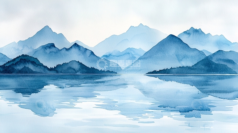 高清大图下载【趣麦麦图】水墨山水风景6