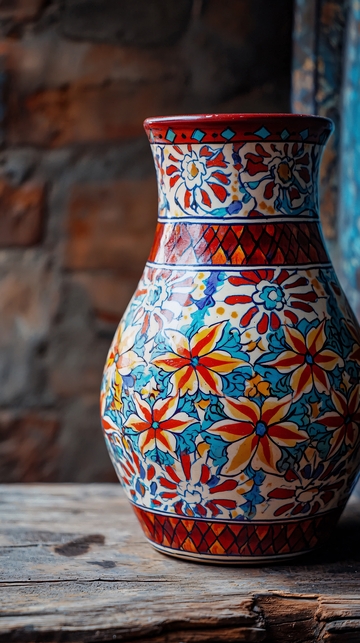 手绘陶瓷花瓶