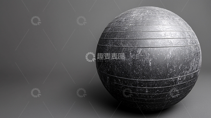 高清大图下载【趣麦麦图】-磨损金属球体