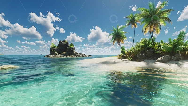 高清大图下载【趣麦麦图】热带海滩风景