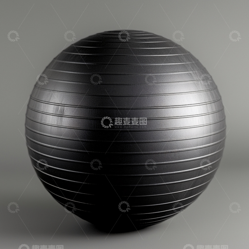 高清大图下载【趣麦麦图】黑色条纹健身球