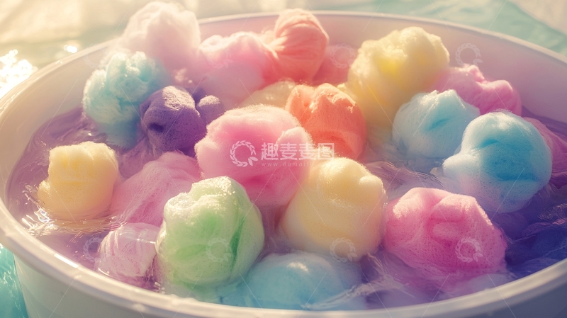 高清大图下载【趣麦麦图】彩色棉花糖