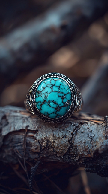 复古青金石男士戒指