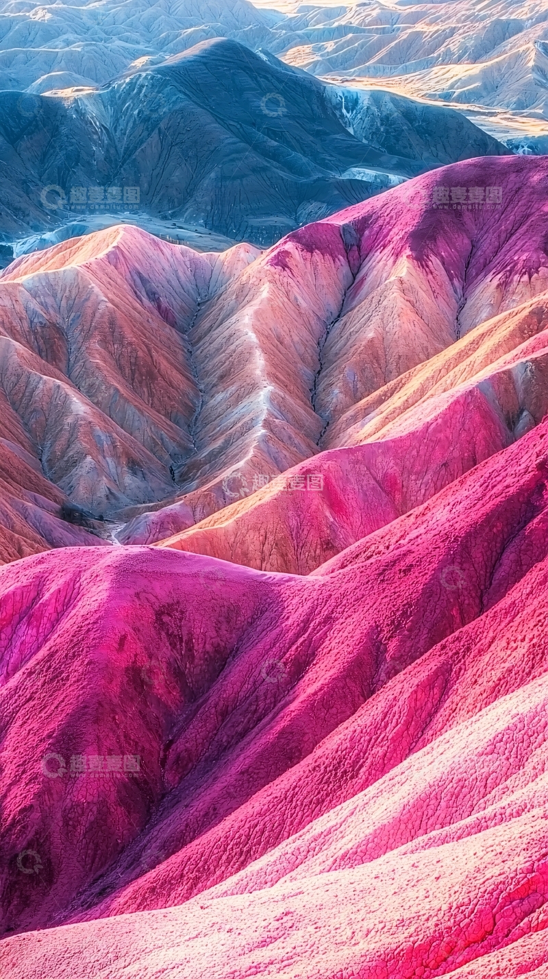 高清大图下载【趣麦麦图】彩色山脉