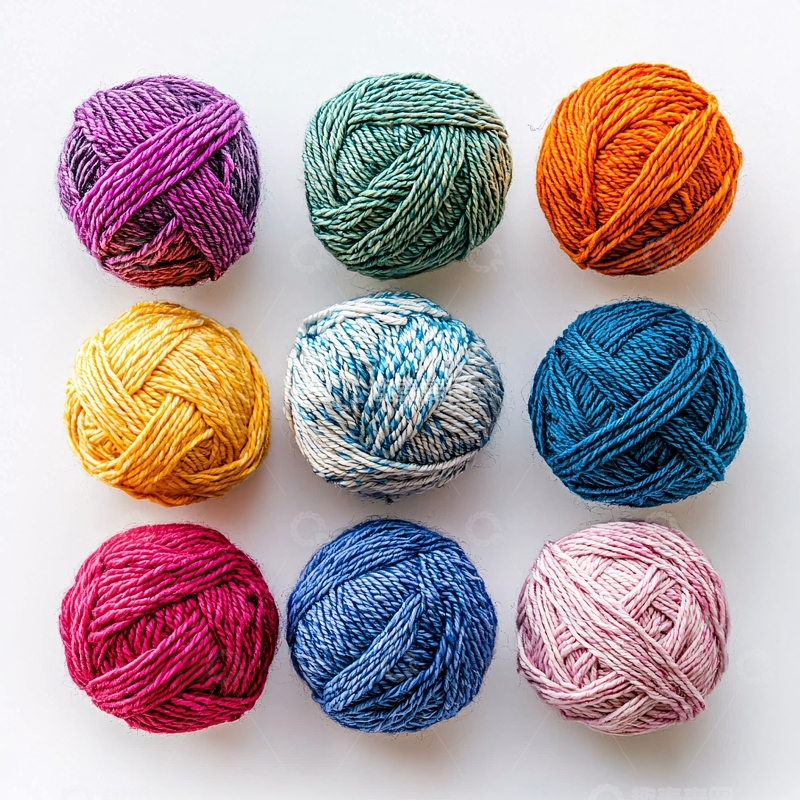 高清大图下载【趣麦麦图】彩色毛线球