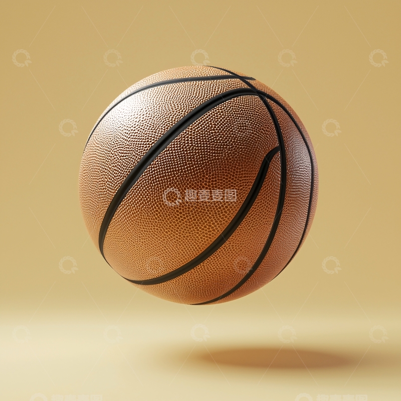高清大图下载【趣麦麦图】棕色篮球悬浮