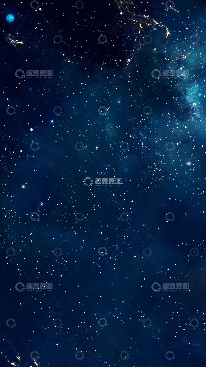 高清大图下载【趣麦麦图】深蓝色星空背景图
