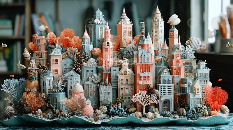 高清大图下载【趣麦麦图】童话般的城市景观