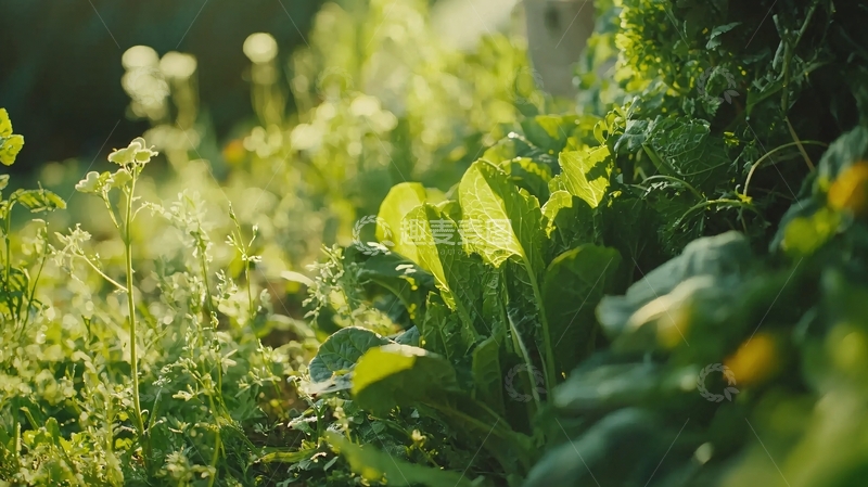 高清大图下载【趣麦麦图】阳光下的绿色植物