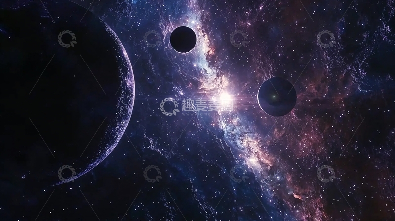 高清大图下载【趣麦麦图】宇宙星系行星图