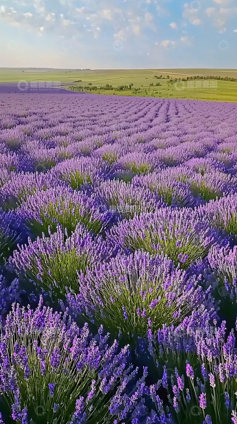 高清大图下载【趣麦麦图】薰衣草花田