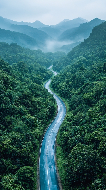 山路蜿蜒