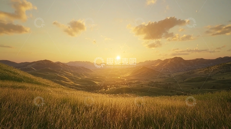 高清大图下载【趣麦麦图】夕阳西下