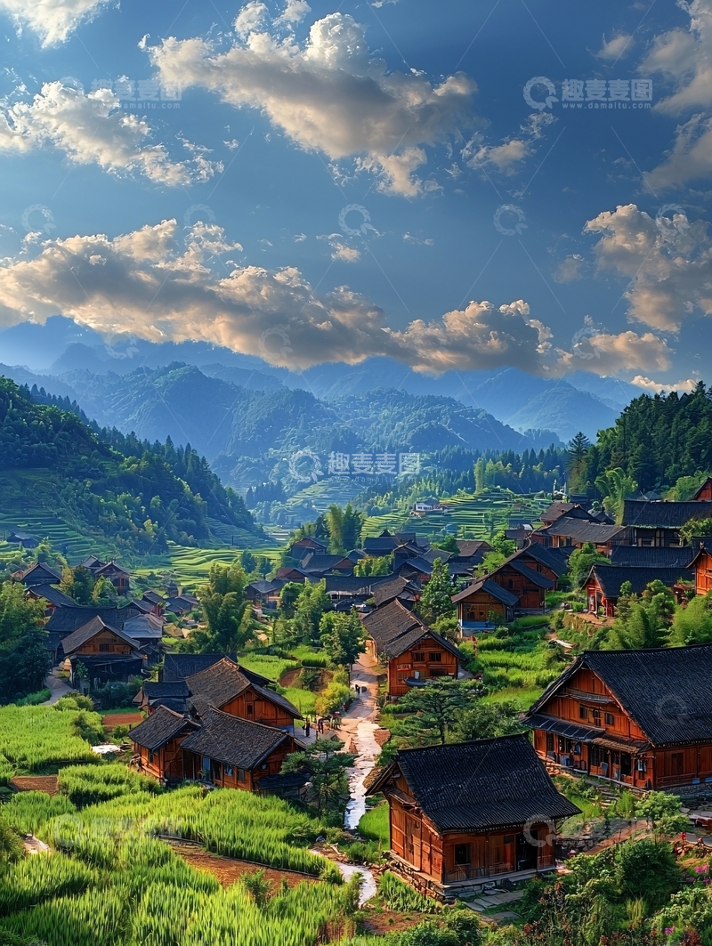 高清大图下载【趣麦麦图】乡村田园风光