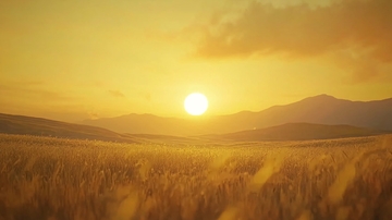 金色麦田夕阳10