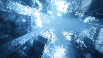 向上看的摩天大楼