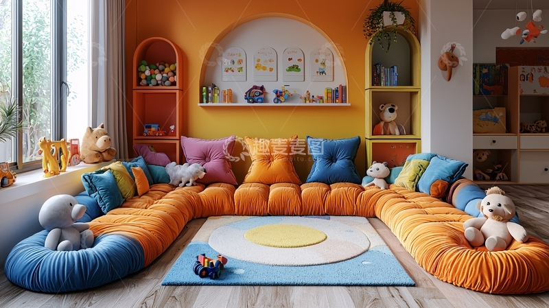 高清大图下载【趣麦麦图】儿童房地垫