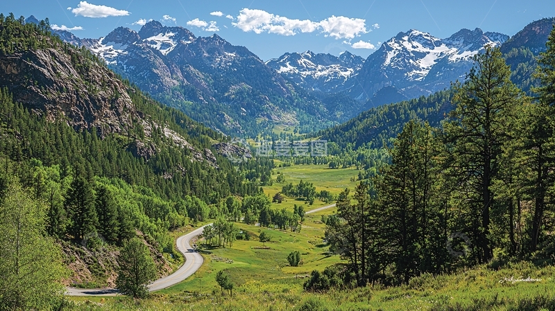 高清大图下载【趣麦麦图】蜿蜒山路风景