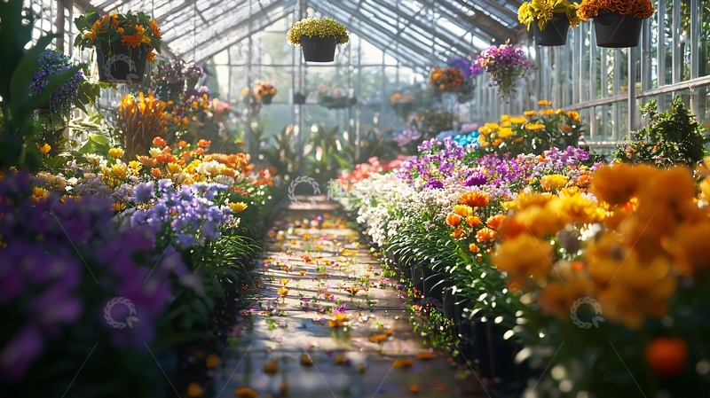 高清大图下载【趣麦麦图】阳光洒进花房