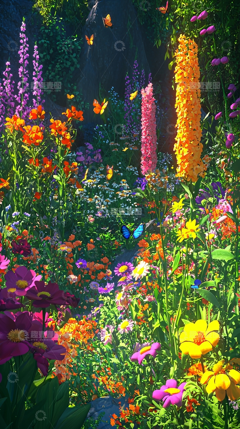 高清大图下载【趣麦麦图】梦幻花园