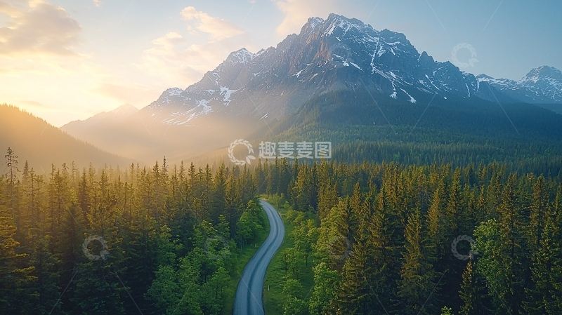 高清大图下载【趣麦麦图】山间公路