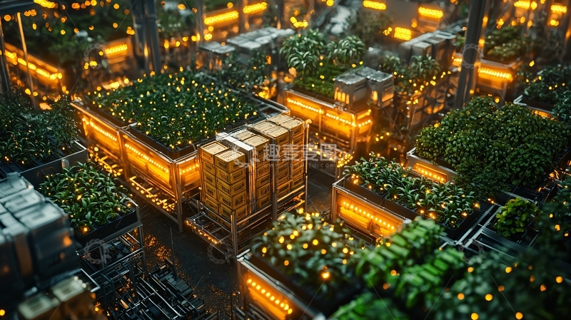 高清大图下载【趣麦麦图】未来都市农业景观