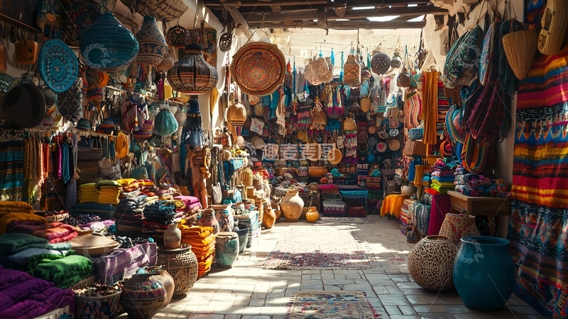 高清大图下载【趣麦麦图】摩洛哥传统集市