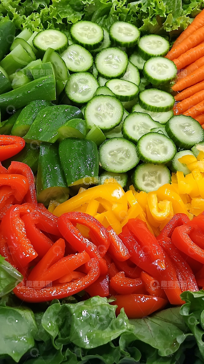 高清大图下载【趣麦麦图】新鲜蔬菜拼盘