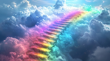 彩虹阶梯通往天堂