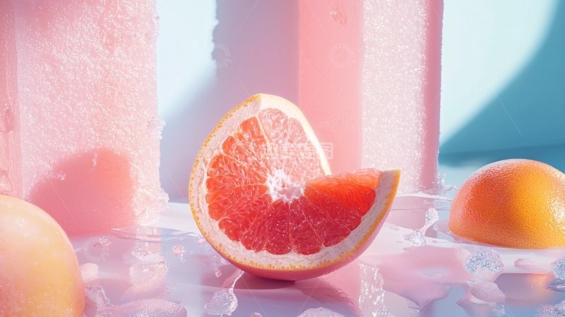 高清大图下载【趣麦麦图】粉色背景