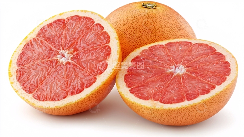 高清大图下载【趣麦麦图】红柚子切片特写