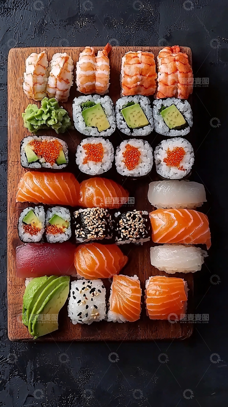 高清大图下载【趣麦麦图】寿司拼盘