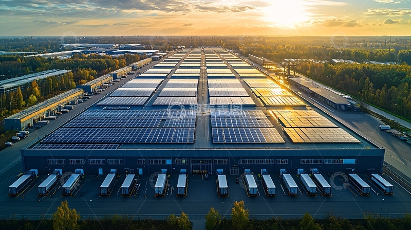 高清大图下载【趣麦麦图】大型物流中心鸟瞰