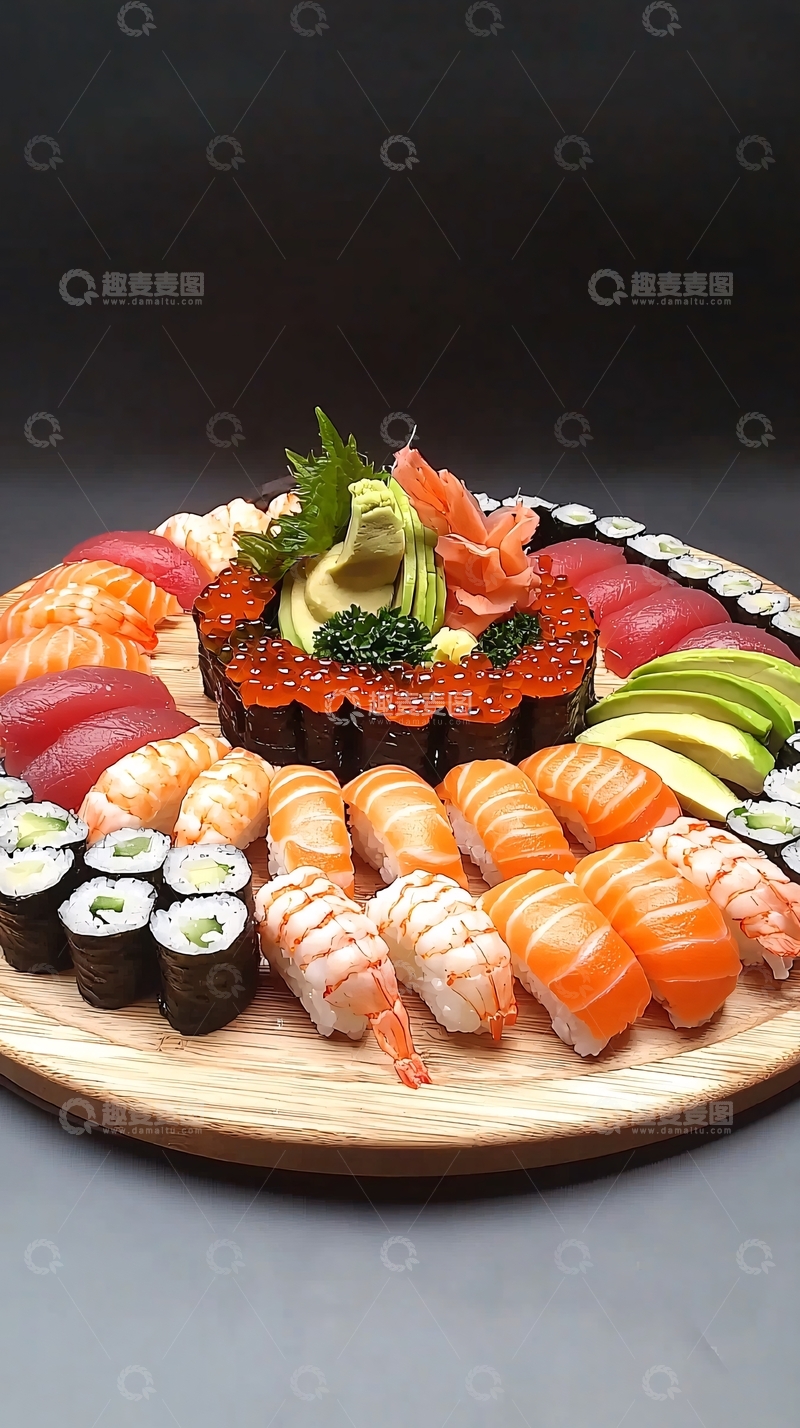 高清大图下载【趣麦麦图】豪华寿司拼盘