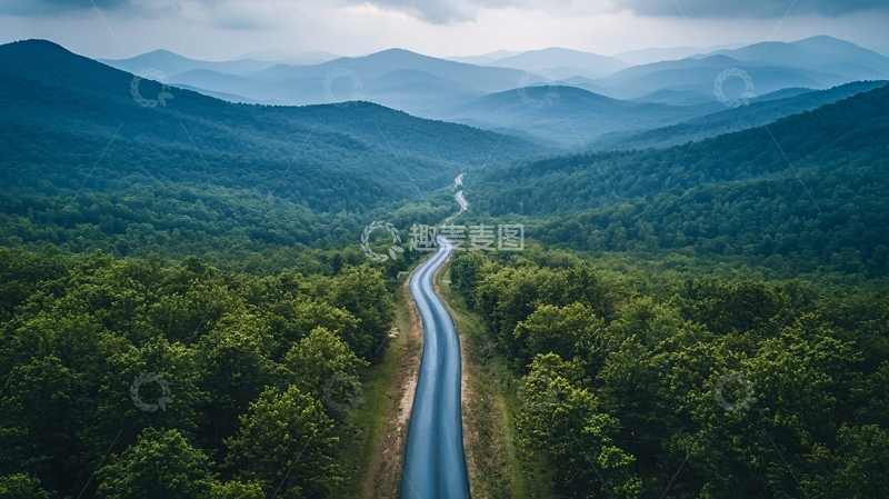 高清大图下载【趣麦麦图】山间蜿蜒的公路