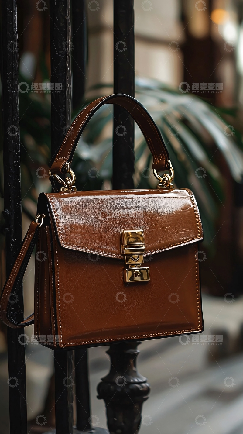 高清大图下载【趣麦麦图】棕色小方包