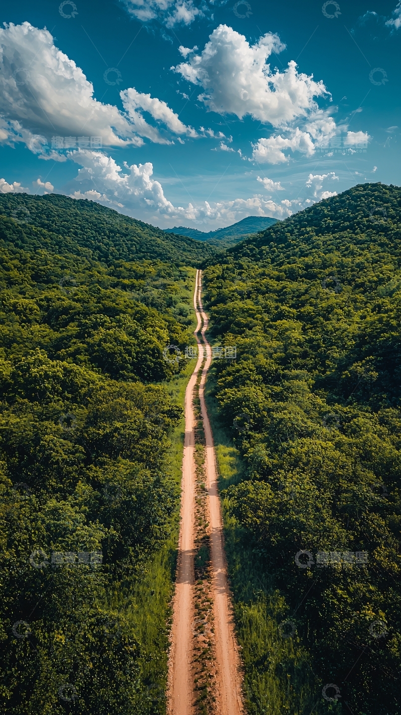 高清大图下载【趣麦麦图】山间土路