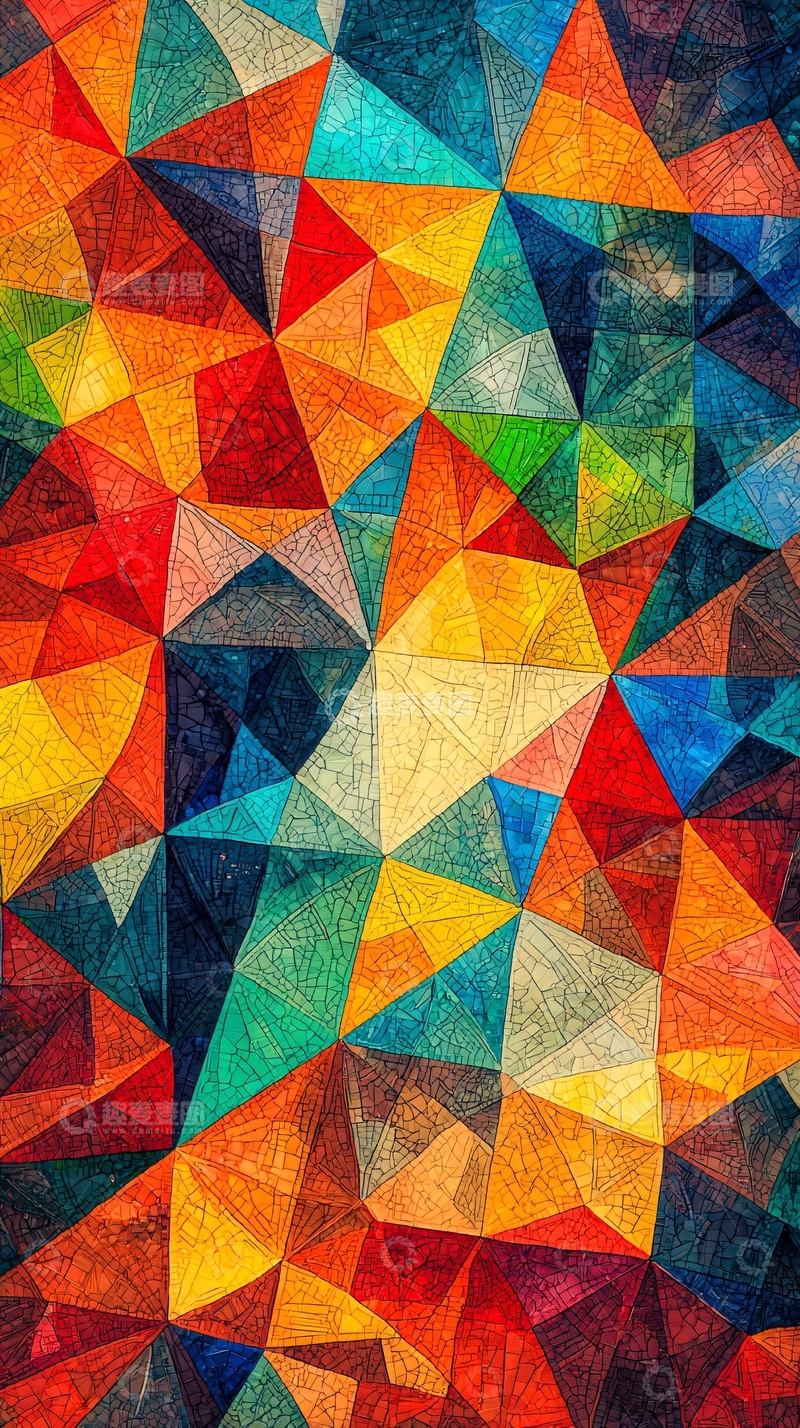 高清大图下载【趣麦麦图】彩色几何图形