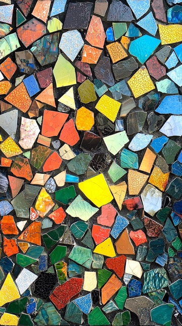 彩色马赛克瓷砖背景